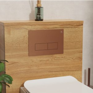 Crosswater MPRO Stainless Steel Flush Plate - Brushed Bronze (MPROSPLATEBZ) - main image 2
