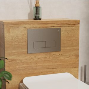 Crosswater MPRO Stainless Steel Flush Plate - Brushed Nickel (MPROSPLATEV) - main image 2