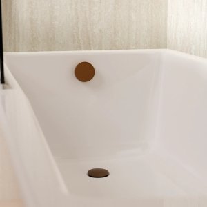Crosswater Overflow Bath Filler With Waste - Brushed Bronze (BFW0360BZ_V2) - main image 2