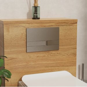 Crosswater Venue Flush Plate - Brushed Nickel (VENFLUSHV) - main image 2