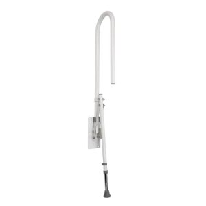 Croydex 850mm Fold Away Hand Rail With Drop Down Leg - White (AP502922) - main image 2