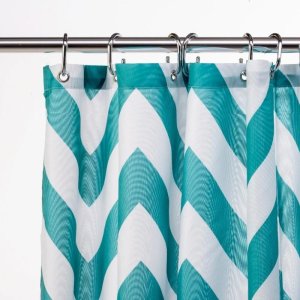Croydex Aqua Chevron Textile Shower Curtain (AF290416H) - main image 2