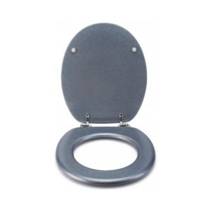 Croydex Blue Quartz Flexi-Fix Toilet Seat (WL601824H) - main image 2