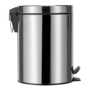 Croydex Britannia Five Litre Pedal Bin - Chrome (QA107305) - main image 2