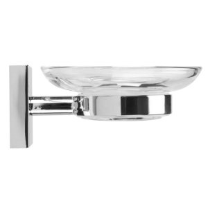 Croydex Flexi-Fix Chester Soap Dish and Holder - Chrome (QM441941) - main image 2