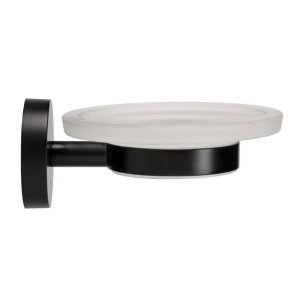 Croydex Flexi-Fix Epsom Black Soap Dish and Holder (QM481921) - main image 2