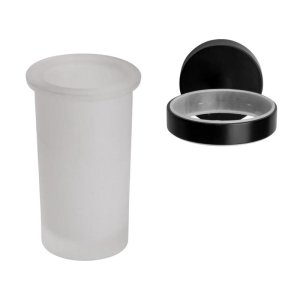 Croydex Flexi-Fix Epsom Black Tumbler and Holder (QM481821) - main image 2