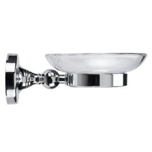 Croydex Flexi-Fix Romsey Soap Dish and Holder - Chrome (QM741941) - main image 2