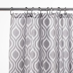 Croydex Grey Medallion Textile Shower Curtain (AF290231H) - main image 2