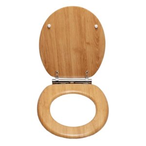 Croydex Hartley Toilet Seat - Oak Effect (WL605076H) - main image 2