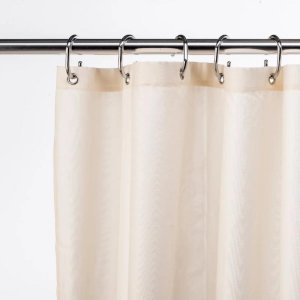 Croydex Ivory Plain Shower Curtain (AF159017) - main image 2