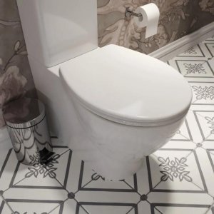 Croydex Lomond Stick 'N' Lock Family Toilet Seat - White (WL112222H) - main image 2