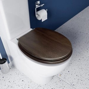 Croydex Montoro Walnut Effect Flexi-Fix Toilet Seat (WL602677H) - main image 2