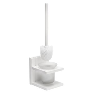 Croydex Portland Toilet Brush and Holder - White Wood (WA992922) - main image 2