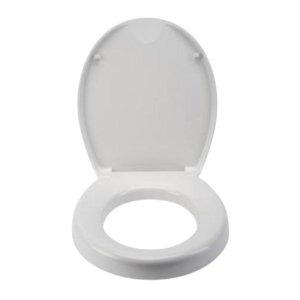 Croydex Raised Toilet Seat - White (WL400522H) - main image 2
