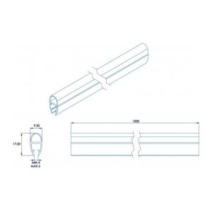 Croydex Rigid Seal Kit - Tube - 4-6mm - Translucent (AM161432) - main image 2