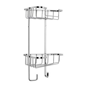 Croydex rust free two tier medium corner basket - mild steel (QM260241) - main image 2