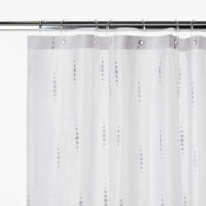 Croydex Silver Dotty Shower Curtain (AF671040H) - main image 2