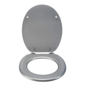 Croydex Silver Quartz Flexi-Fix Toilet Seat (WL601840H) - main image 2