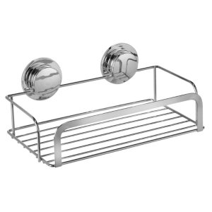 Croydex Stick 'N' Lock Cosmetic Basket - Chrome (QM290641) - main image 2