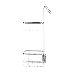 Croydex Stick 'N' Lock Double Hook Over Caddy - Chrome (QM264441) - main image 2