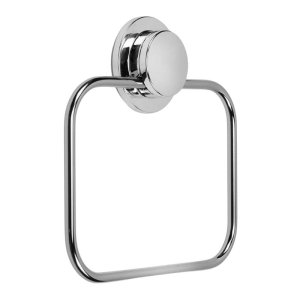 Croydex Stick 'N' Lock Towel Ring - Chrome (QM291541) - main image 2
