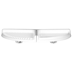 Croydex Two Tier Corner Shelf - White (PA135922) - main image 2