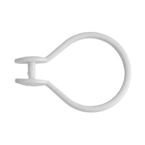 Croydex White Button Curtain Ring (AK142222) - main image 2