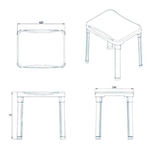 Croydex White Large Adjustable Shower Stool (AP130522) - main image 2