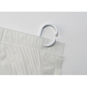 Croydex White Plain PVC Shower Curtain (AE100022) - main image 2