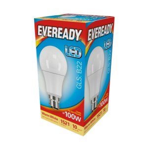Eveready LED GLS B22 Light Bulb - Warm White (S13626) - main image 2