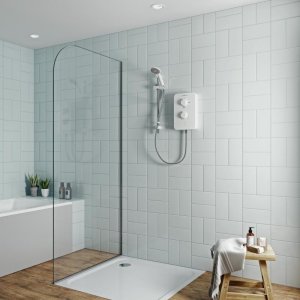 Gainsborough Slim Duo Electric Shower 10.5kW - White (GSD105) - main image 2