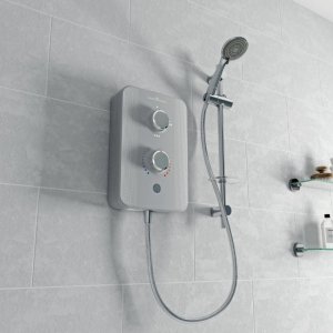 Gainsborough Slim Duo Electric Shower 8.5kW - Titanium Grey (GSDTG85) - main image 2