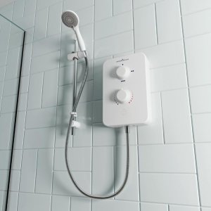Gainsborough Slim Duo Electric Shower 8.5kW - White (GSD85) - main image 2