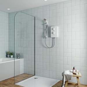 Gainsborough Slim Duo Electric Shower 9.5kW - White (GSD95) - main image 2