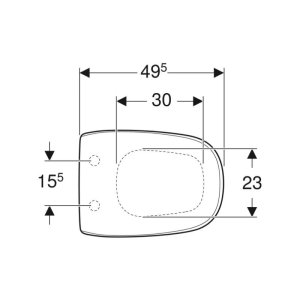 Geberit Citterio Toilet Seat - White (500.540.01.1) - main image 2