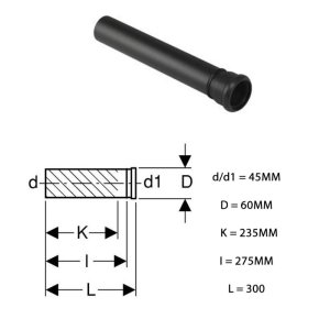 Geberit Extension Inlet flush pipe (361.887.16.1) - main image 2