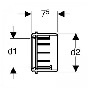 Geberit HDPE adaptor socket (367.928.16.1) - main image 2