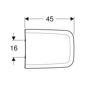 Geberit iCon Square Toilet Seat - White (500.837.01.1) - main image 2