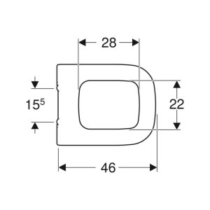 Geberit myDay Toilet Seat - White (575410000) - main image 2