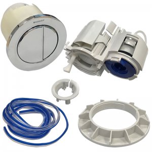 Geberit Pneumatic Dual Flush Button - Gloss Chrome (116.050.21.1) - main image 2