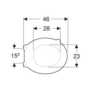 Geberit Selnova Comfort Toilet Seat - White (500.133.00.1) - main image 2