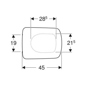 Geberit Selnova Compact Square Toilet Seat - White (501.930.01.1) - main image 2