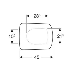 Geberit Selnova Square Toilet Seat - White (500.332.01.1) - main image 2