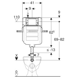 Geberit Sigma Concealed Cisterns 8cm - Post 2016 (109.792.00.1) - main image 2