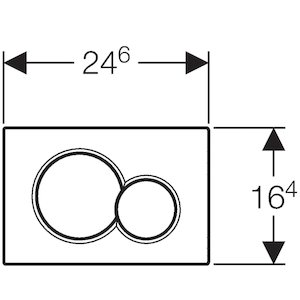 Geberit Sigma01 dual flush plate - galvanized fine brass (115.770.DT.5) - main image 2