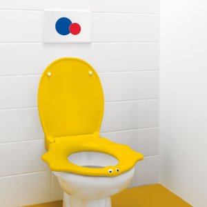 Geberit Sigma01 Dual Flush Plate - White, Blue and Red (115.770.LB.5) - main image 2