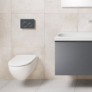 Geberit Sigma21 Dual Flush Plate - Lava / Chrome (115.884.JK.1) - main image 2