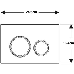 Geberit Sigma21 Dual Flush Plate - Round - Red Gold - Customised (115.650.00.1) - main image 2