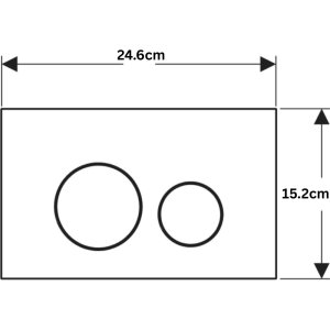 Geberit Sigma40 Dual Flush Plate - Round - Matt White (115.628.JT.1) - main image 2